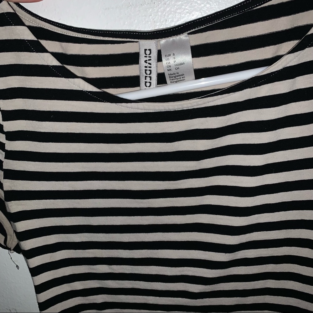 Black and white crop